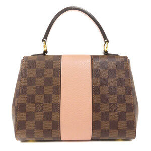 Louis Vuitton Bond Handbag Street Ebene Canvas Brown Damier